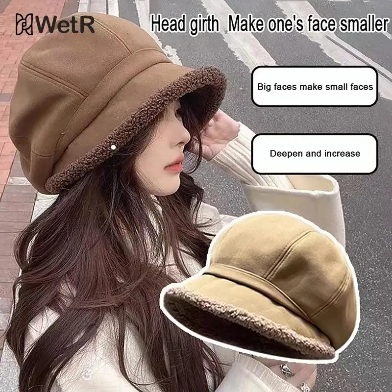 여성용 베레모 모자, 팔각형 모자, 레트로 단색 벨벳, 뉴스보이 캡, 여성 버킷햇, 신제품