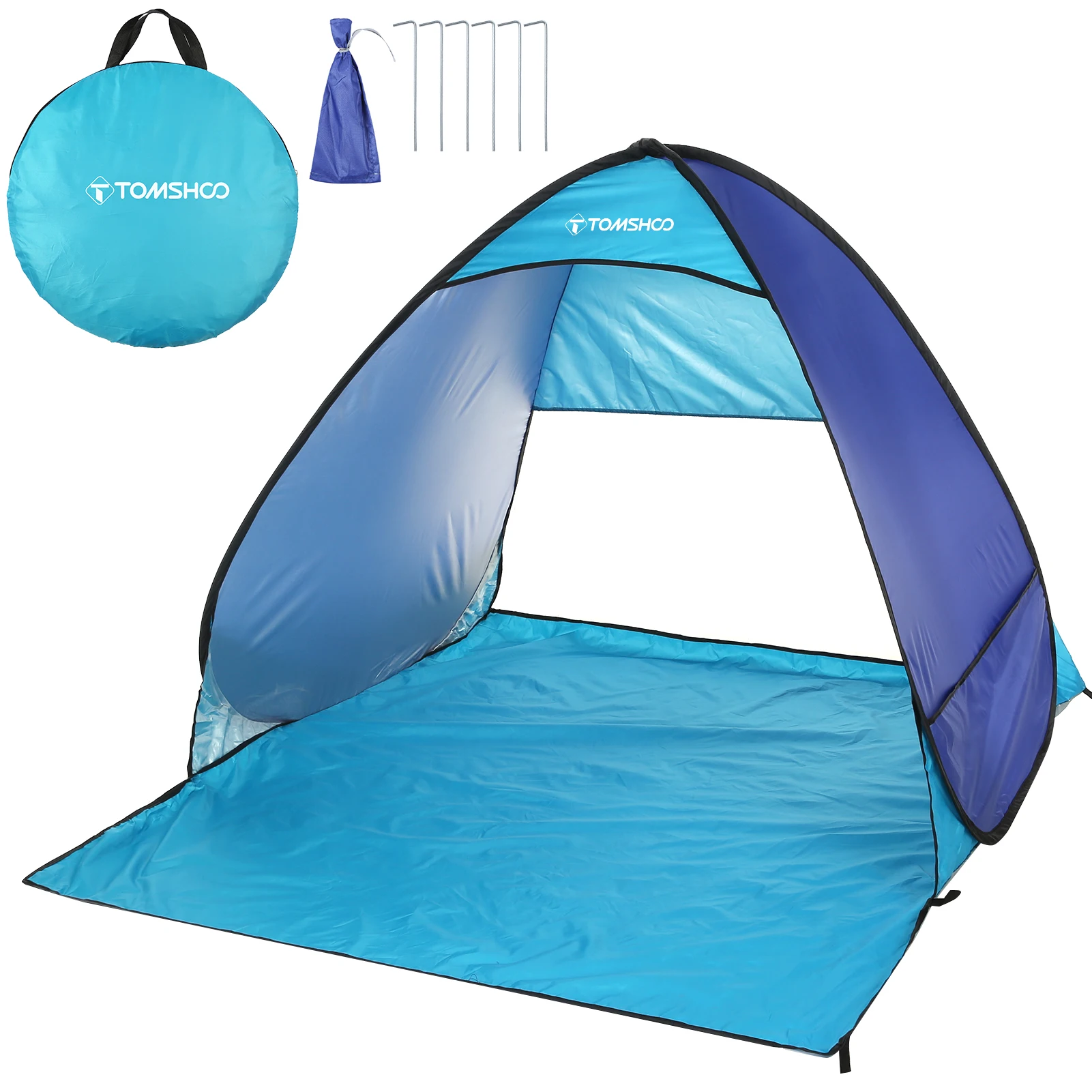 Description Picture 4 of itemTOMSHOO Automatic Instant Pop Up Beach Tent Lightweight Outdoor Beach Shade Sun Shelter Tent Canopy Cabana with Carry Bag