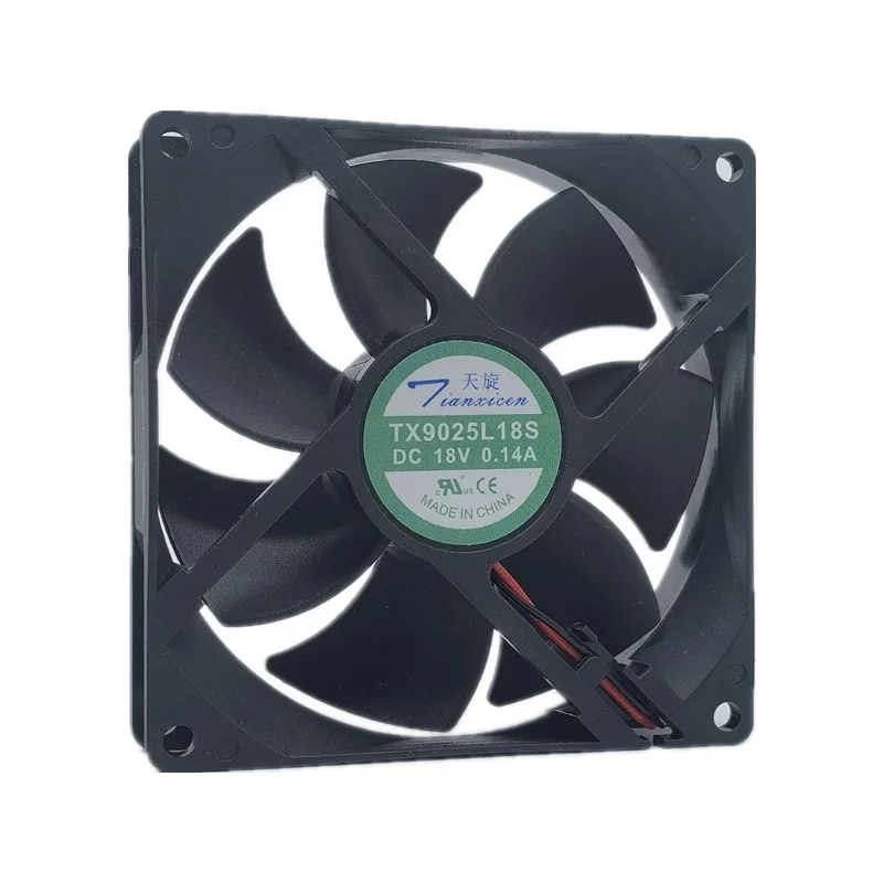 Ventilateur De Refroidissement CYRMZAY 9cm – Compatible Tianxuan TX9025L18S – 18V 0.14A, 2 Fils