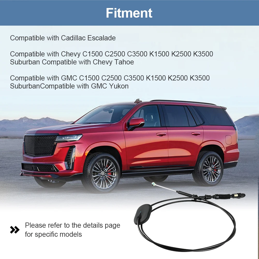 자동차 자동 변속기 기어 시프트 케이블, GMC Chevy C1-500 C2-500 C3-500 K1-500 K2-500 K3-500 15037353 905-605 액세서리