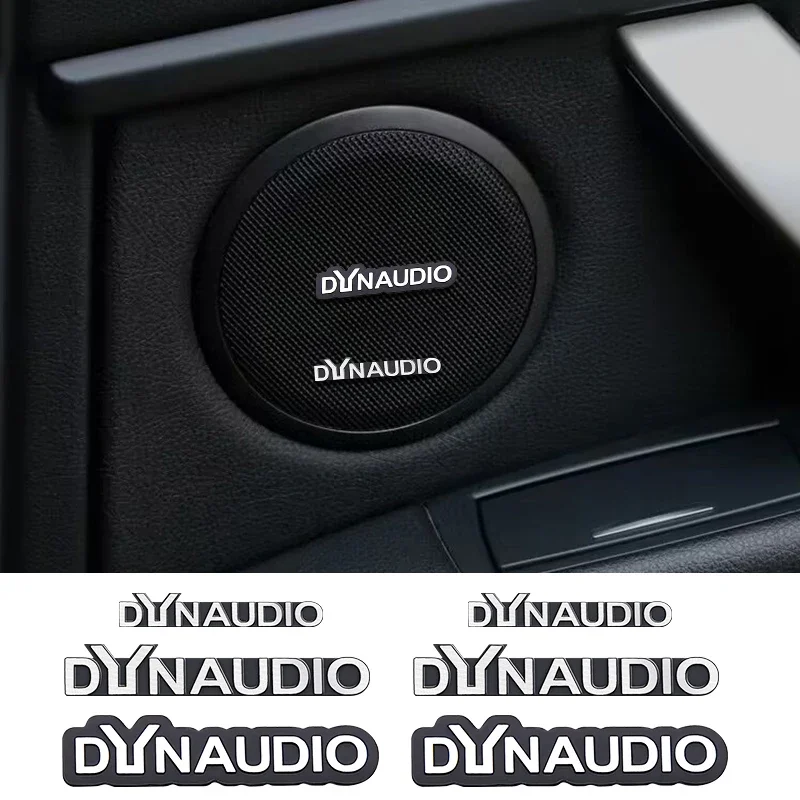 5 Pz/10 Pz Di Alta Qualità In Metallo Dynaudio Logo Auto Hi-Fi Altoparlante Audio Altoparlante Distintivo Stereo Emblema Adesivo Accessori Per Lo Styl