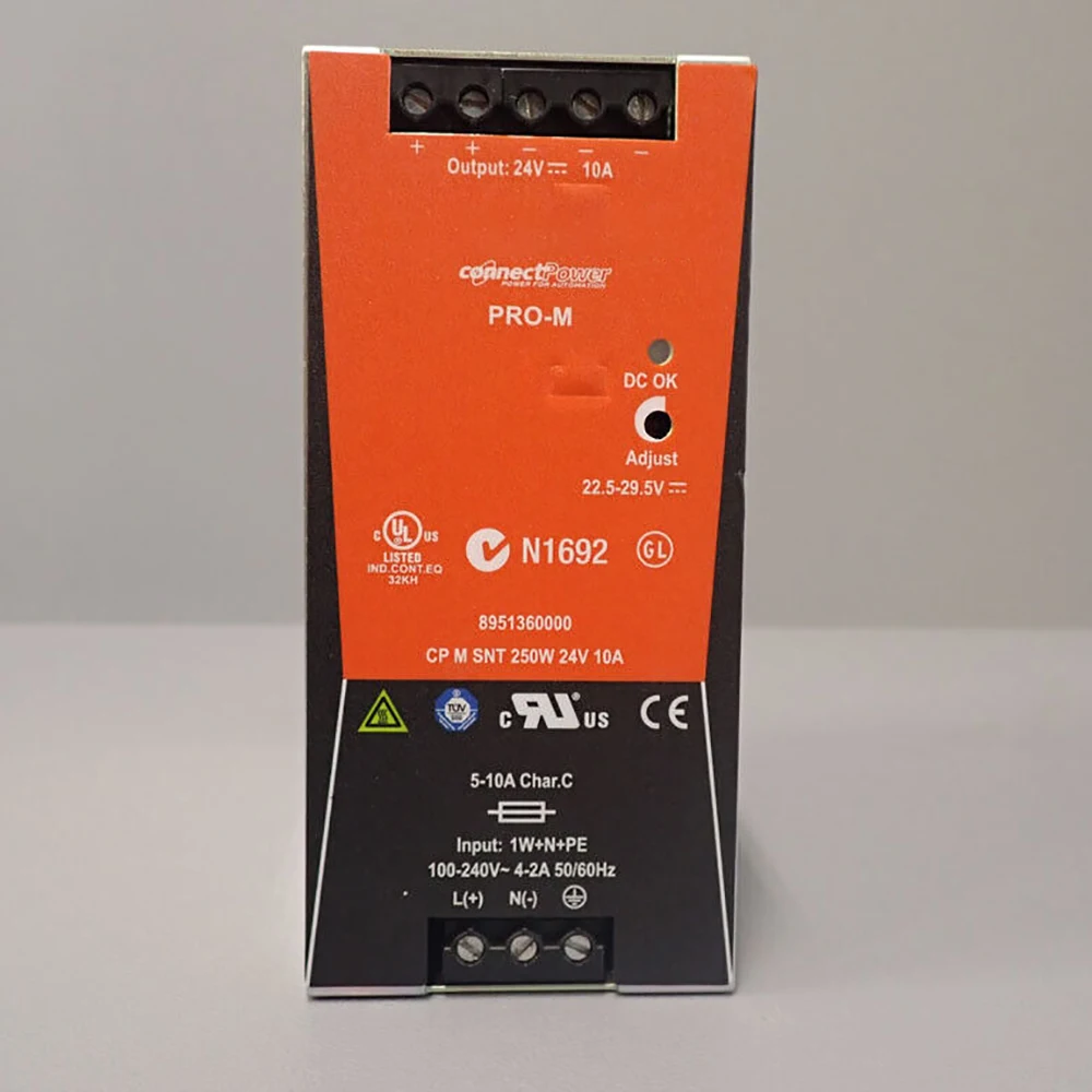 New 8951360000 CP M SNT 240W 24V 10A Switching Power Supply For Weidmuller 2 New 8951360000 CP M SNT 240W 24V 10A Switching Power Supply For Weidmuller