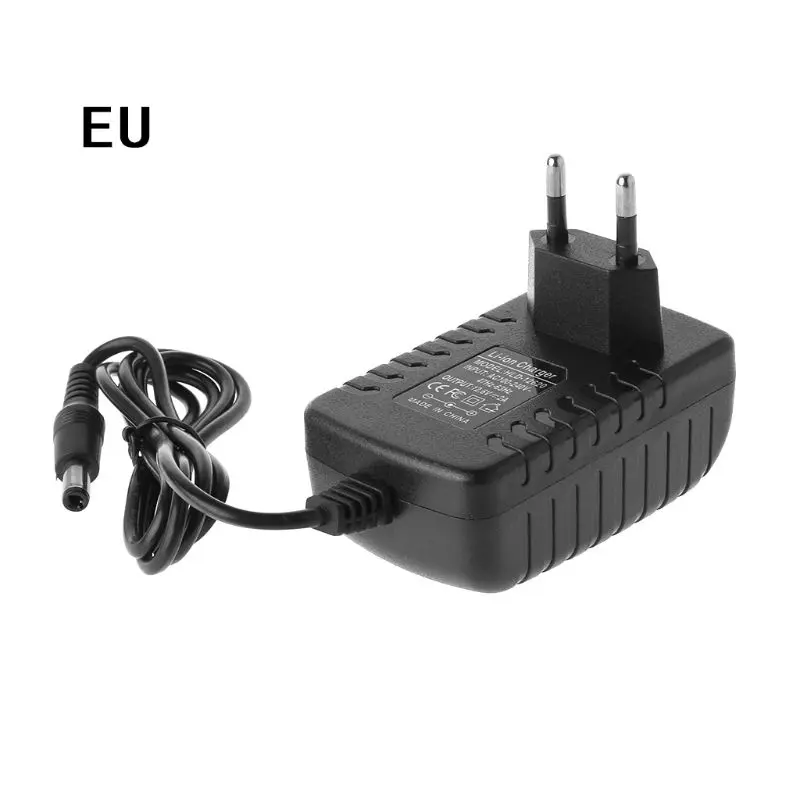 Lithium Power Adapter 12.6V for Dc 2A Battery Charger 18650 EU US Plug