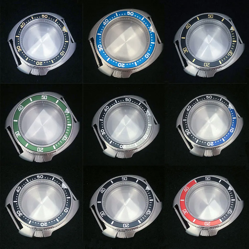 

41mm Mod Case Men's Watch Part Sapphire Glass 316L Stainless Steel For Tuna Turtle nh35 nh36 Movement 28.5mm Dial Accessories