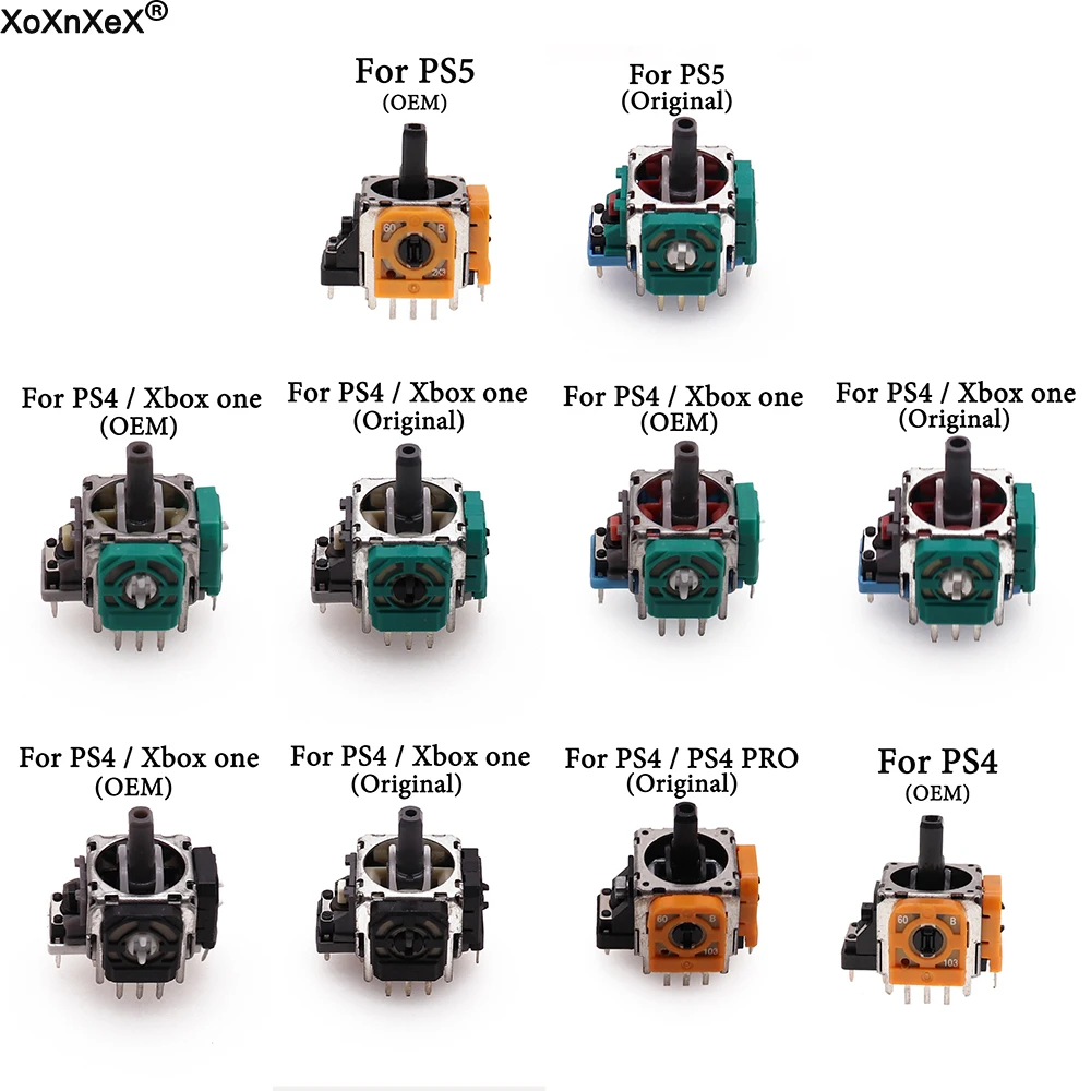 1 Pz 3D Analog Grips Sticks Joystick Stick Module Rocker Per Ps4 Per Controller Ps5 Per Xbox One