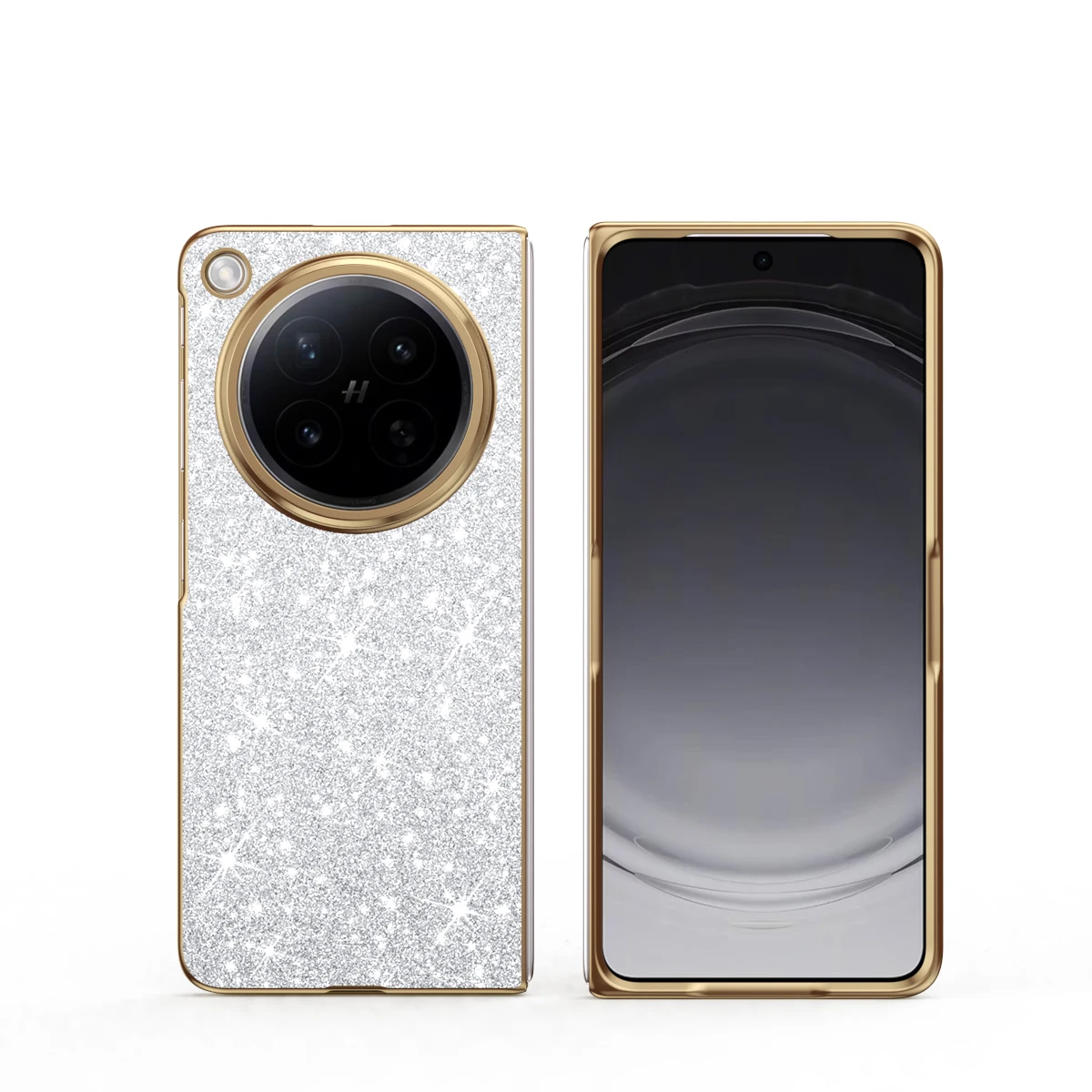 Ultra-Thin Glitter Matte Folding Protective Phone Case