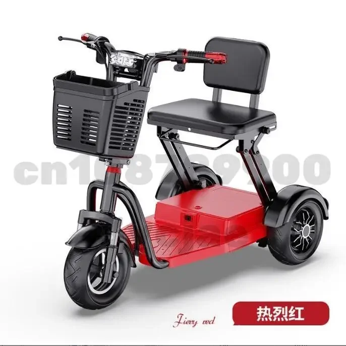 Elderly Scooter Electric Tricycle Battery Car Can Lift Chargable Lithium Battery Foldable and Portable Adult Electric Motorcycle 3