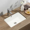 Bathroom Sink with Overflow Humanized Design Smooth Edges Build To Last Bathroom Sink for Bathrooms/Lavatories/Restrooms 1
