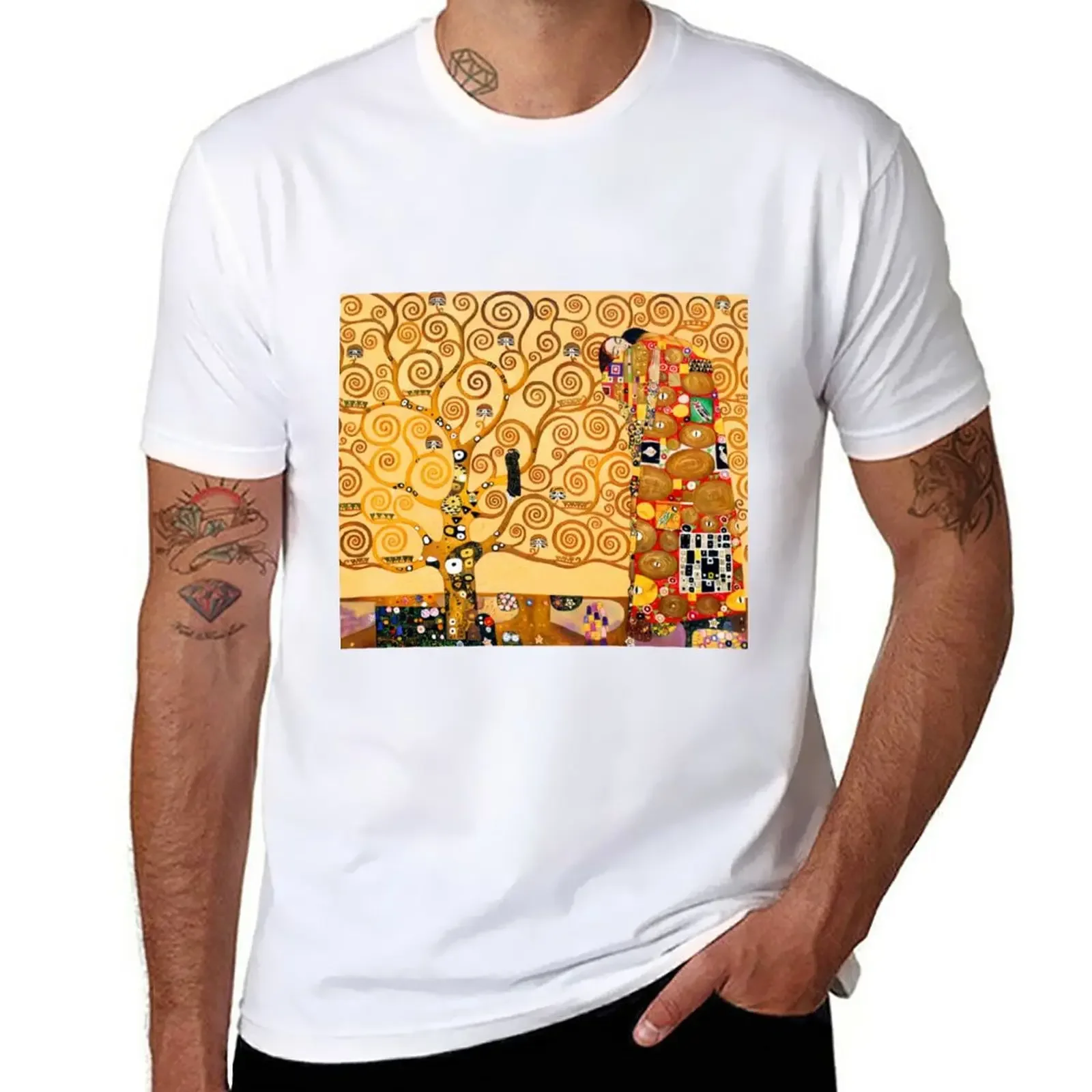 Gustav Klimt - The Tree Of Life T-Shirt Oversize Per Un Ragazzo Abbigliamento Uomo