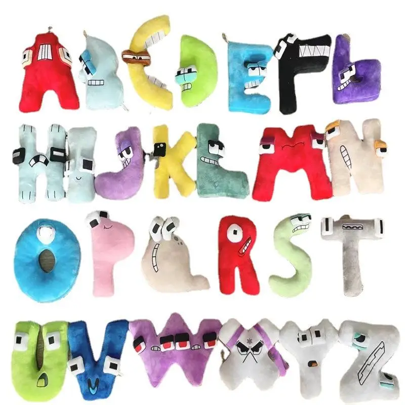 26 Letter Alphabet Plush Toys, Lore Plushies, Soft and Cuddly