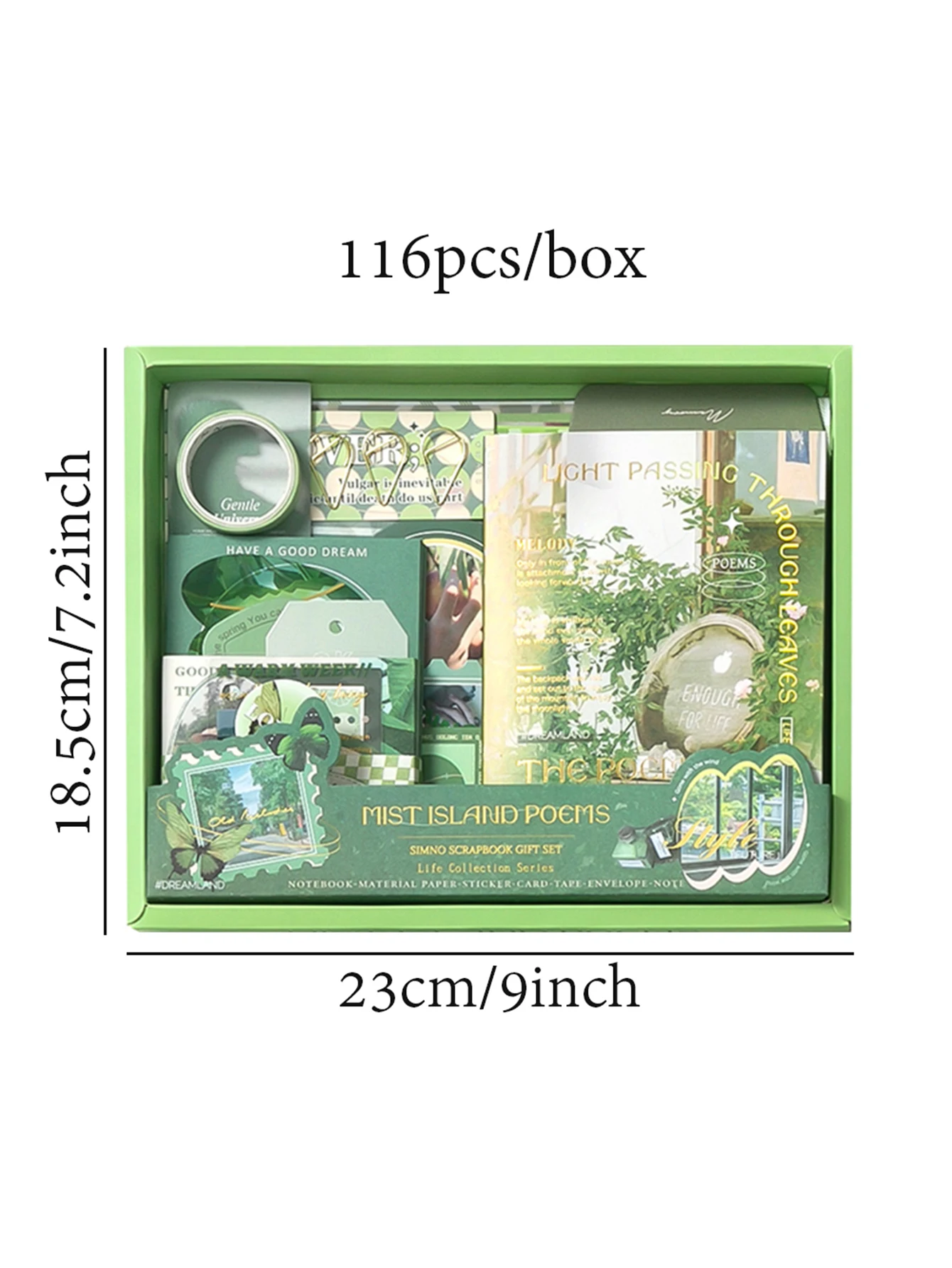 Uram Irat 2 stílusú 116pcs/box retro kicsi Űde Jegyzetblokk Segédkönyv Anyagias matrica állítsa DIY Jegyzetblokk Tejtermék