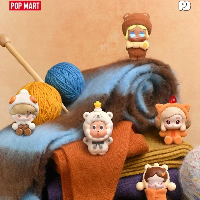POP MART POPBEAN 플러피 코지 시리즈 미니 인형 블라인드 박스 귀여운 미스터리 피규어 장식품 홈 데스크탑 장