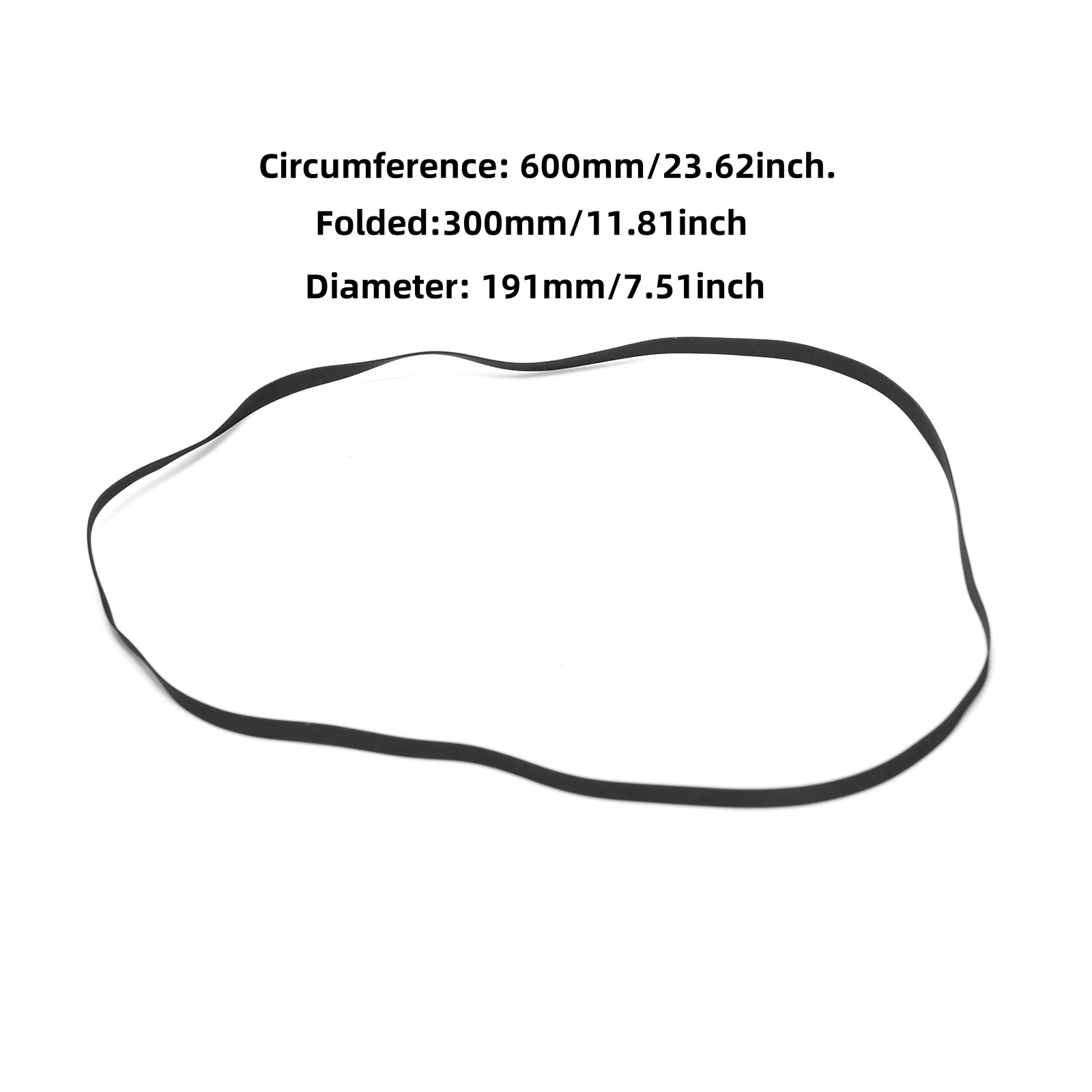 Courroie D'entraînement Pour Tourne-disque - Circonférence 545 Mm, Largeur 5 Mm, Compatible Avec La Plupart Des Platines 54,6 à 62,2 Cm - 9