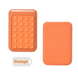 Multifunctional Silicone Suction Cup Mobile Phone Case with Anti - Slip Holder (ORANGE)