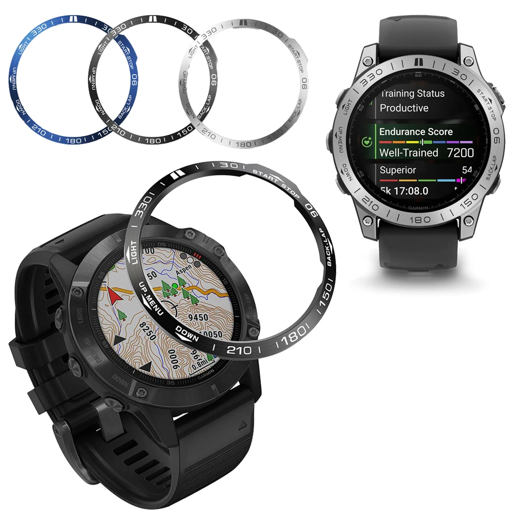 Stainless Steel Bezel Protector for Smartwatch - Sport Watch Metal Cover Bumper Ring