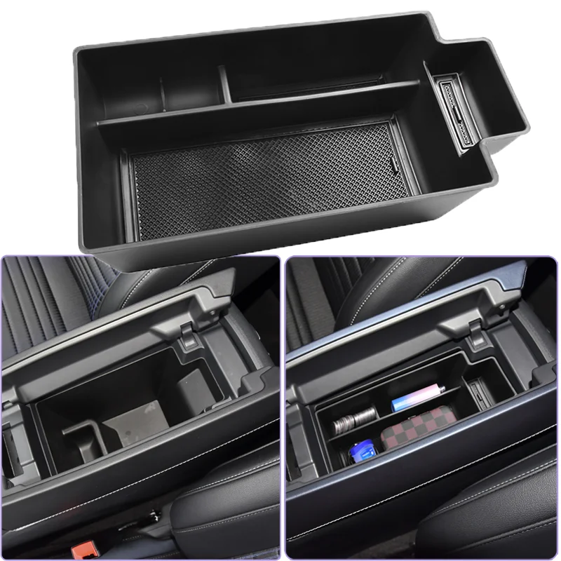 

Console Organizer For Nissan Rogue X-trail 2021-2024 T33 Accessories Armrest Box Secondary Storage Tray Dustproof Waterproof