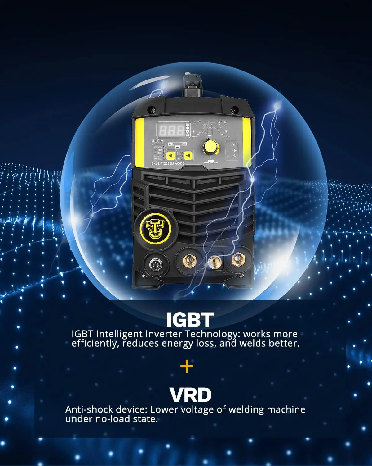 TIG MMA Welding Machine for Carbon Steel Stainless Steel Copper Aluminum