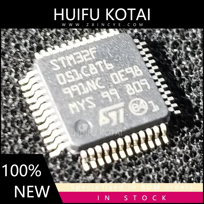 

1 шт./лот STM32F051C8T6 STM32F051 STM32F QFP48 Новый спотовый запас