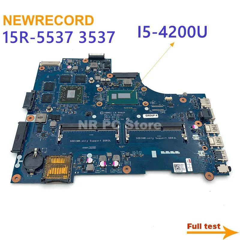 

For Dell Inspiron 15R-5537 3537 LA-9982P Originale Mainboard HD8850M I5-4200U 2GB Graphics Card 100% Test OK