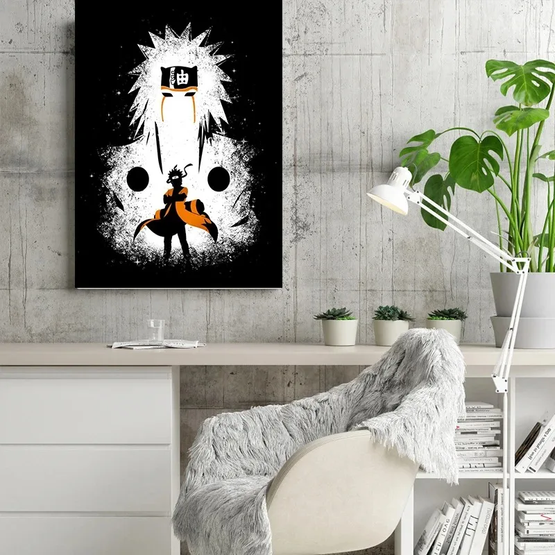 Peinture sur toile NarAAEro Sennin Jiraiya, affiche d\'art mural, décoration de la maison, impressions photo, salon moderne modulaire 4 Peinture sur toile NarAAEro Sennin Jiraiya, affiche d\'art mural, décoration de la maison, impressions photo, salon moderne modulaire 4