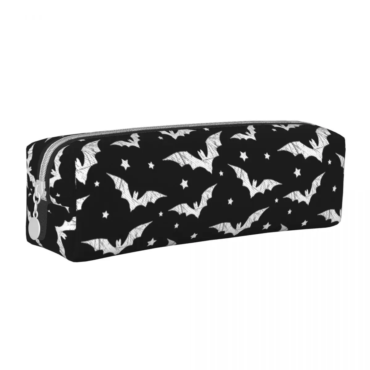 Cute Bat Halloween Gothic Pencil Cases Pencilcases Pen Box for Girls Boys Large Storage Bag School Supplies Gifts Stationery