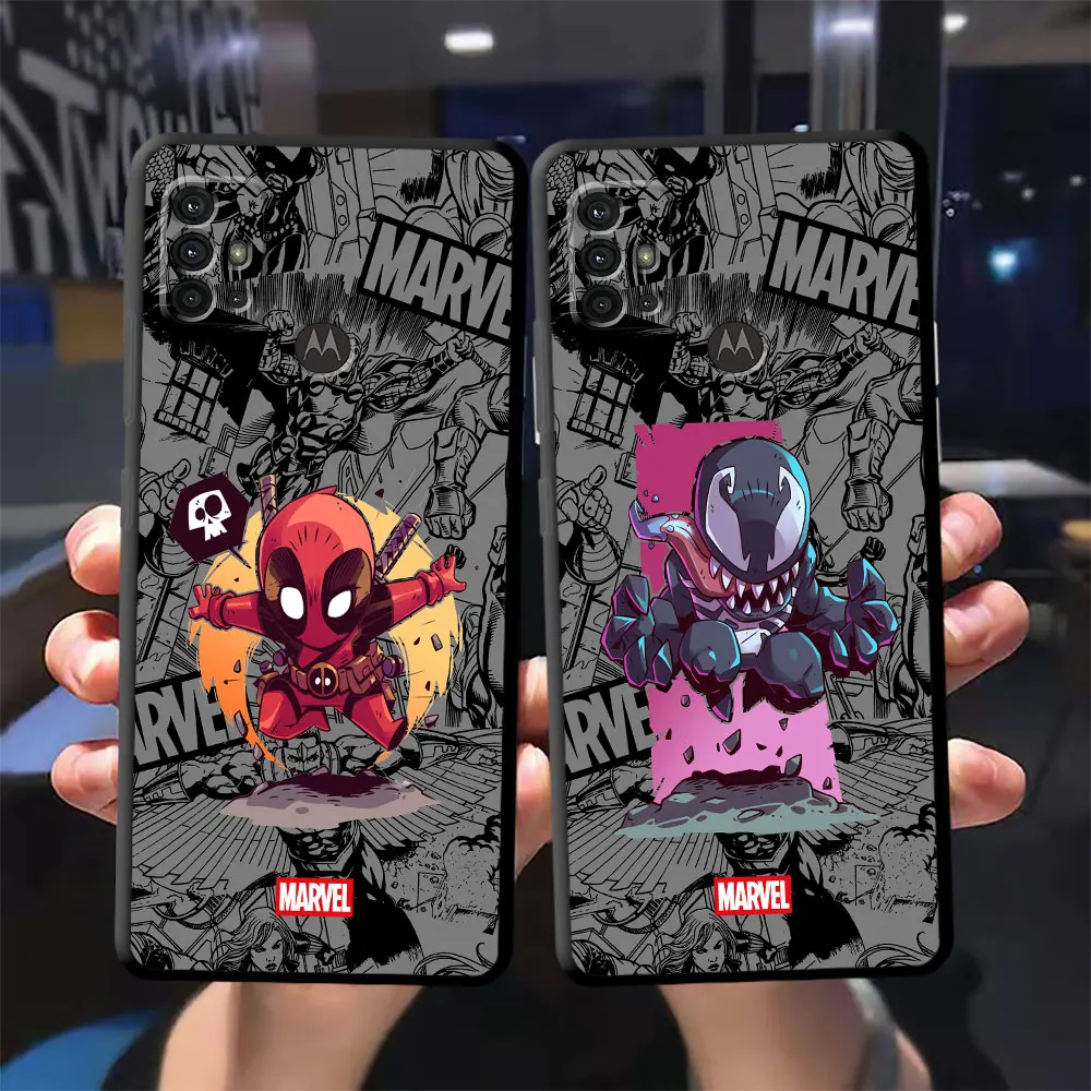 Custodia Per Telefono Per Motorola Moto Edge 30 Neo Edge 30 Fusion Edge 20 Pro One Fusion Plus Cover Marvel Cartoon Iron Man Spiderman
