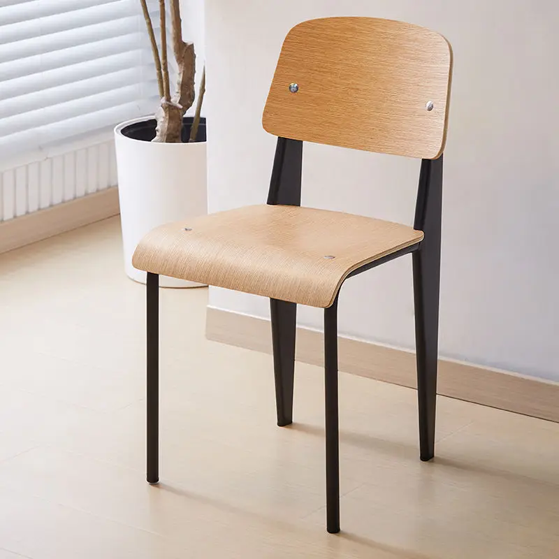 

Nordic Wooden Backrest Dining Chairs Interior Comfortable Dining Chairs bar stool Dresser Cafe Nail Salon Sedie Home Furniture