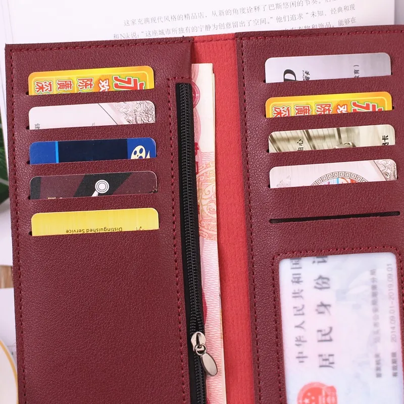 Luxury Wallet Lady Long Wallets Clutch Bag Money Purses Fold Fashion Leather Female Coin Purse Large-Capacity Card Holder