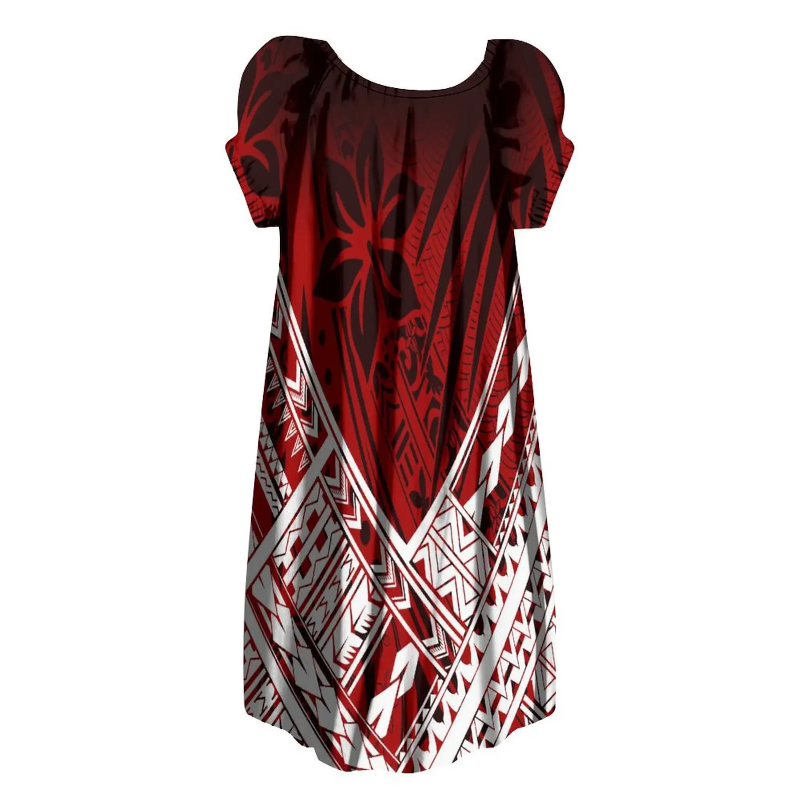 Custom Papua New Guinea Vintage Art Print Dress Quality Fabric Skirt Loose Casual Dress Summer New Fashion Dress