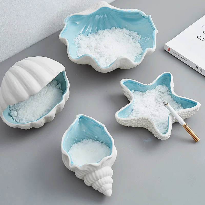 Sea Shells Decoration Desk Accessories Ceramic Storage Nordic Room Decor  Home Decor Accessories for Living Room Christmas Gift