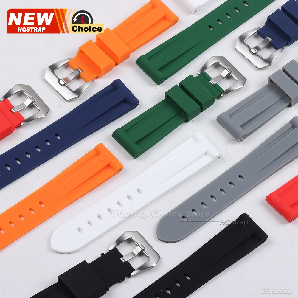 Premium Quick Release Silicone Sports Watch Band - Waterproof, Soft, and Comfortable