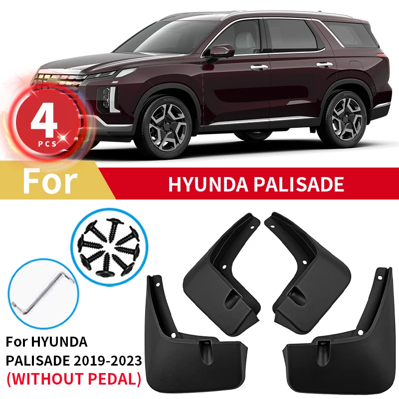 

Mudguards For Hyundai Palisade 2019 2020 2023 Rear Wheel Mud Flaps Car Modification Accessories Splash Guards Fenders Mudflaps