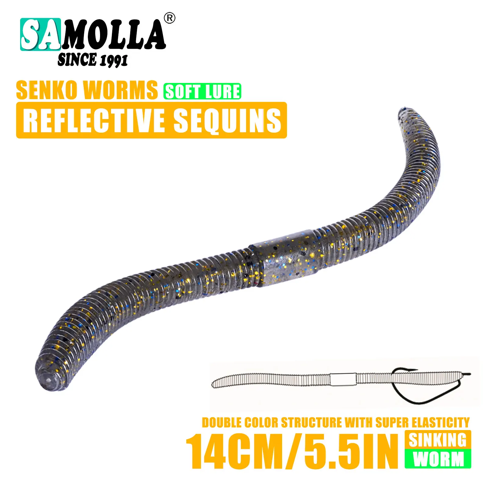  slider image of 10cm/14cm 10/15pcs/bag Soft Bait