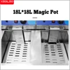 XEOLEO Commercial Fryer Stainless Steel Deep Food 18L*2 Large-capacity Gas Frying Mechine Chicken Wings Fast-Heating Snack 3