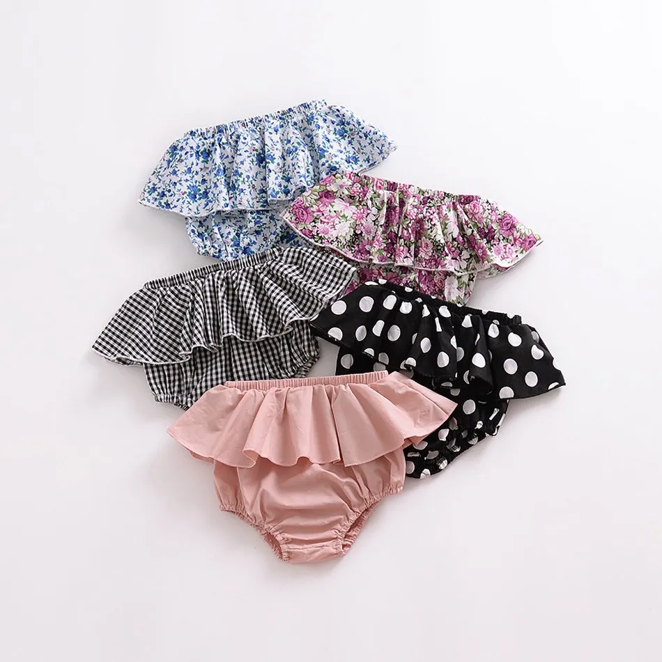 Description Picture 4 of itemNewborn Underwear Baby Shorts Ruffles Girls Panties Infant Clothes Toddler Kids Casual Pants Children Floral Plaid Diaper Covers