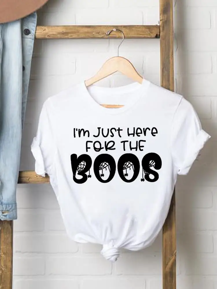 

Letter Lovely Season Halloween Thanksgiving Fall Autumn Female T Graphic Tee Clothes Ladies Clothing Women Print T-shirts