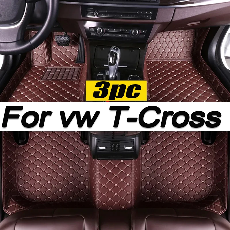 

For Volkswagen vw T-Cross Tcross 2023 2022 2021 2020 2019 2018 Car Floor Mats Carpets Parts Covers Auto Interior Accessories