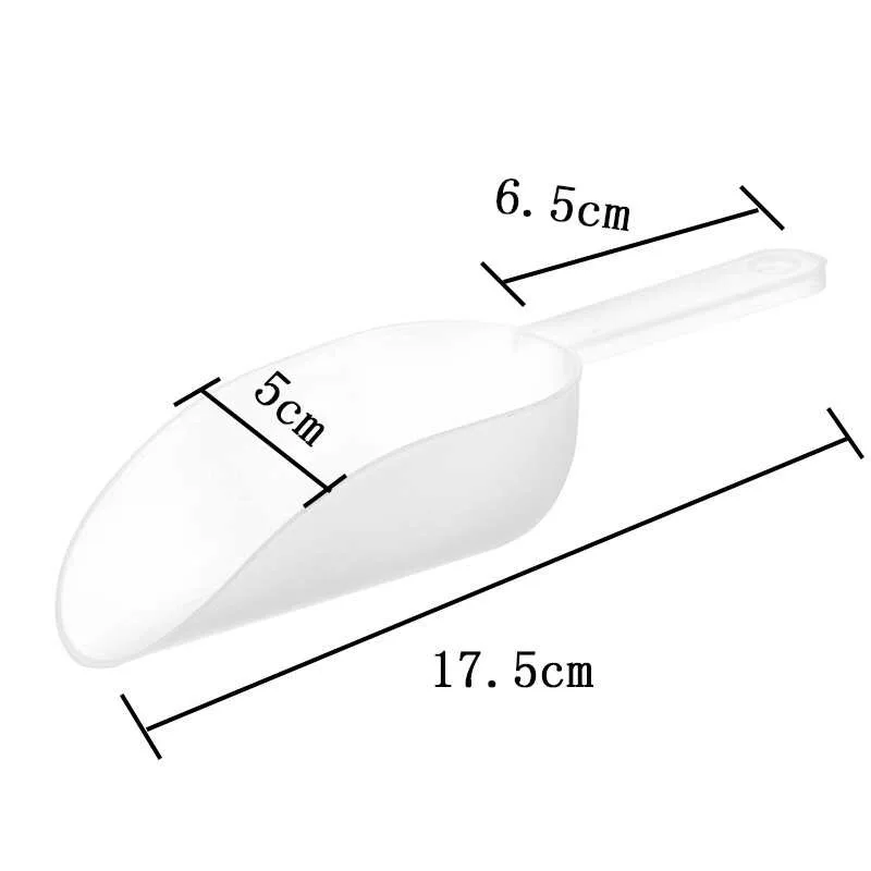 Candy Buffet Ice Plastic Scoops Ice Tongs Flour Cube Shovel Buffet Bar Tools Wedding Bar Party Kitchen Accessories, ice cream scoop,ice shovel