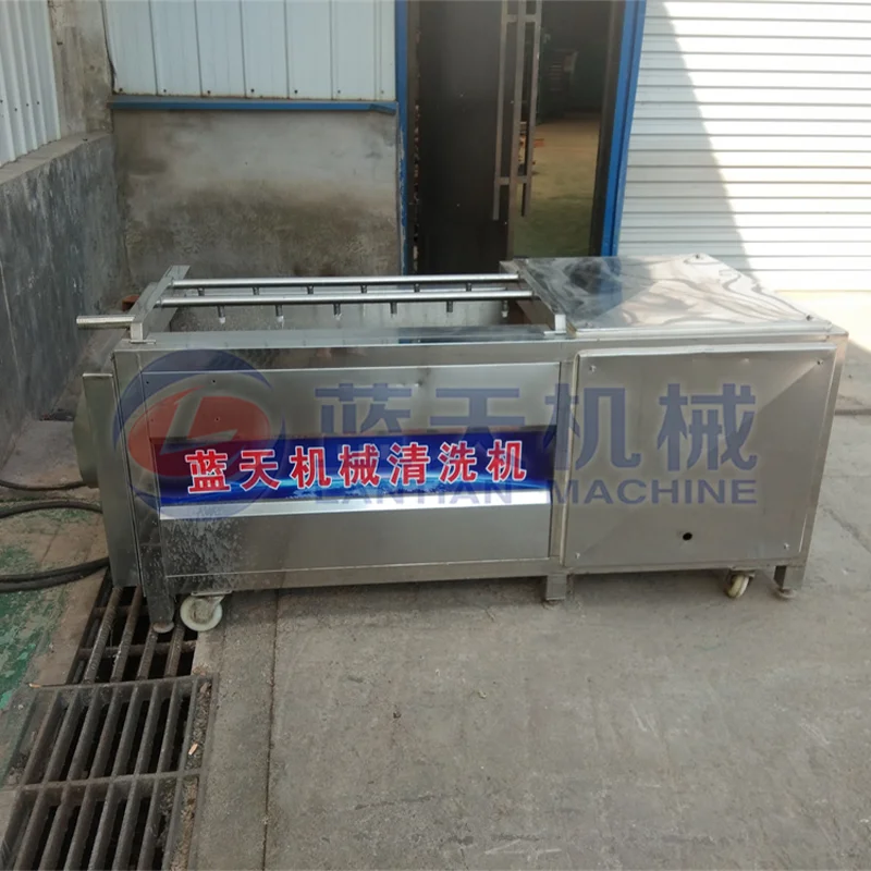 Commercial Sweet Potato Potato Cleaning and Peeling Equipment Rootstalk Vegetable Brush Cleaning Machine 2