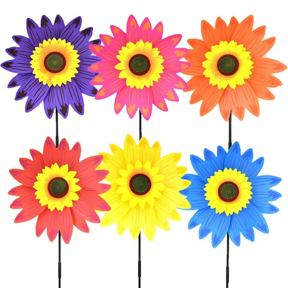 

Sunflower Windmill Wind Turbine for Lawn Garden Party Decoration