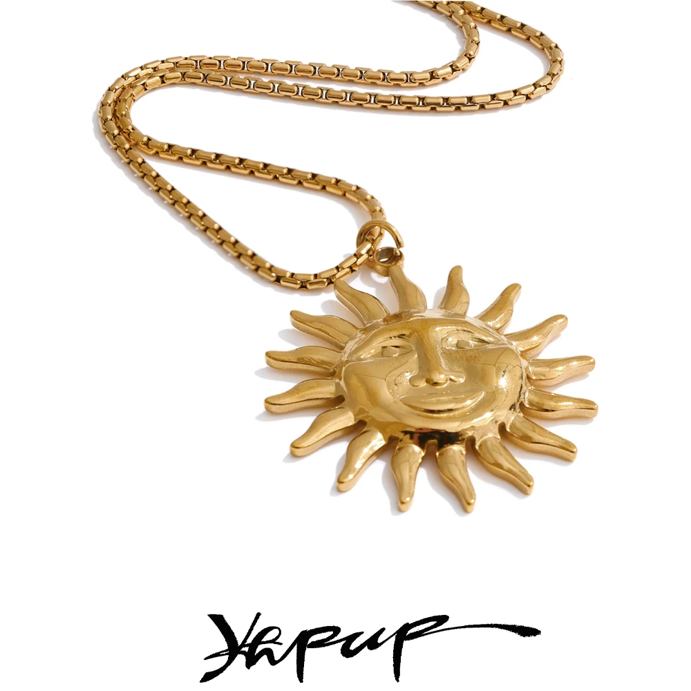 Yhpup 18K Gold Pendant Necklace