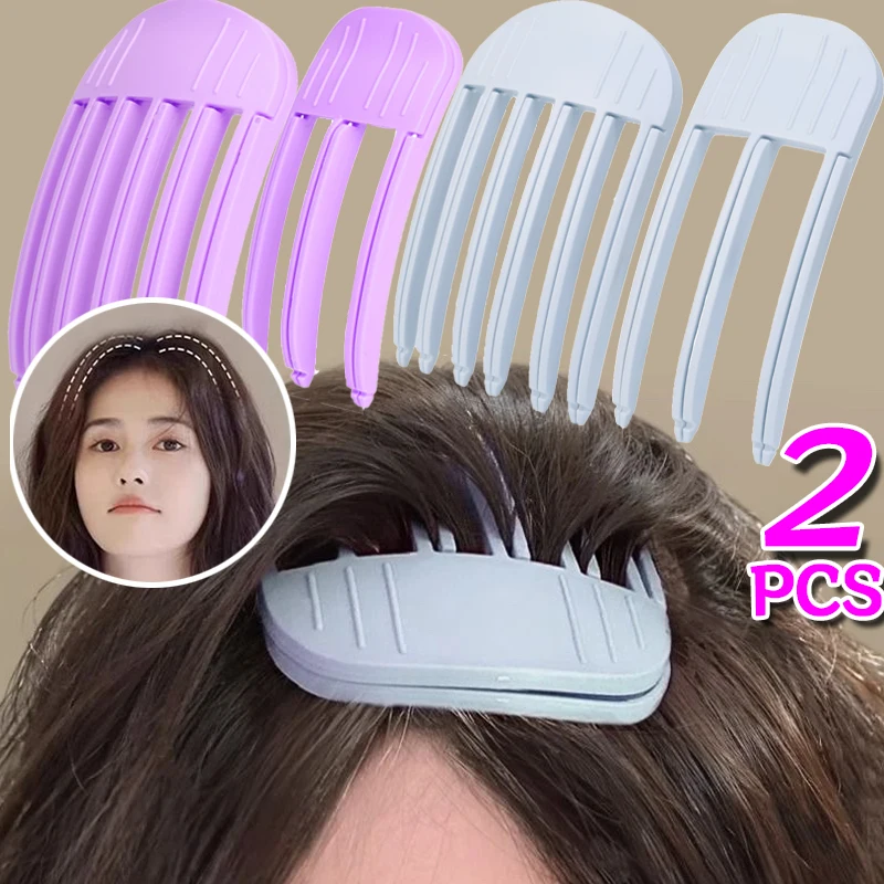 Women Fluffy Hair Roots Clips Comb Hairs Top Styling Curling Barrel Portable Korean Lazy Hairs Clip Volume Wind Sculpting Comb