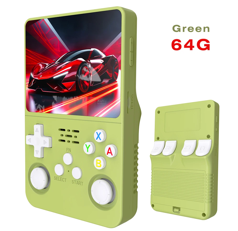 thumbnail image 1 of BOYHOM R36S Retro Handheld Video Game Console Linux System 3.5 Inch IPS Screen R35s Pro Portable Pocket Video Player 64GB Games, 1 of 5