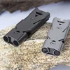 Portable Whistle 180 Db Double Tube Lifesaving Emergency SOS Safety Survival Tool Kit Outdoor Camping Equipment Referee Whistle 4