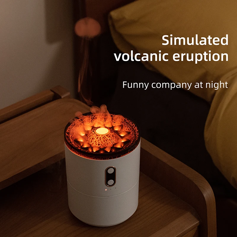 Lava Volcano Air Humidifiers Essential Oil Diffuser with Ambient Light  Essential Oil Diffuser Aroma Diffuser for Bedroom Office