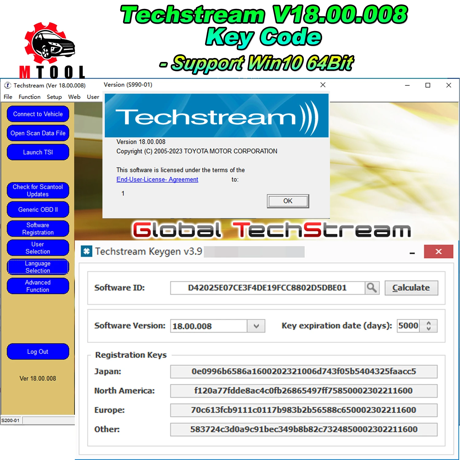 Newest Version For Toyota Tis Techstream 17.10.012 Software Link And ...