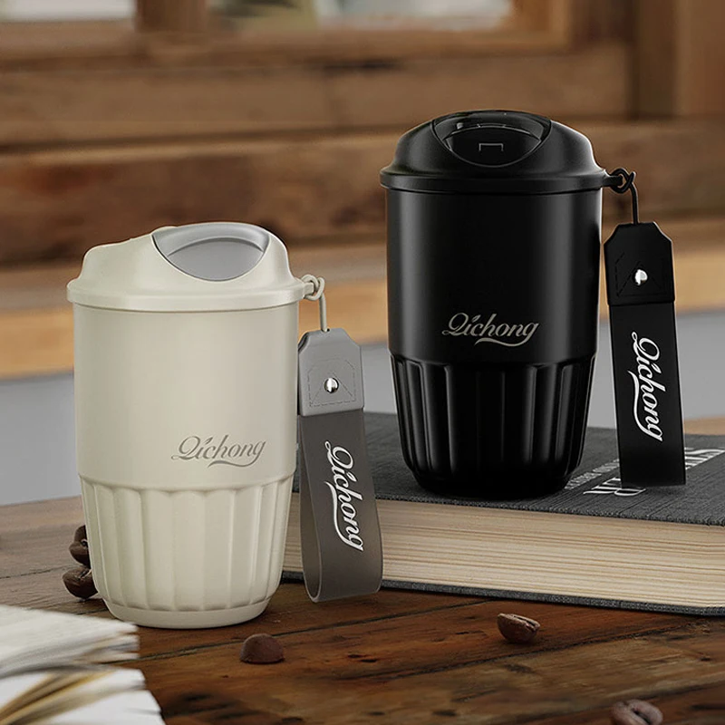 410MLCeramicLinerThermosCoffeeCupTravelCoffeeMugVacuum