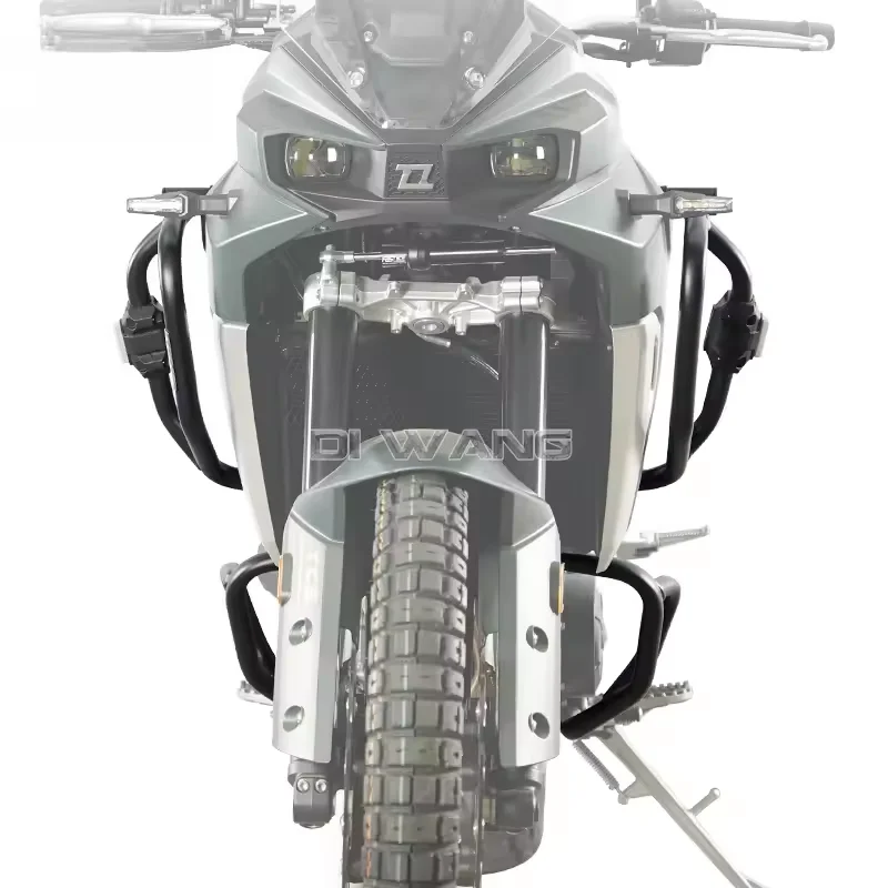 KOVE 800X NEW 랜딩 프로텍터 엔진 가드 바 카본 스틸 범퍼 (콜로브 800X ADV 2022-2024 오토바이 크래시 바 키트용)