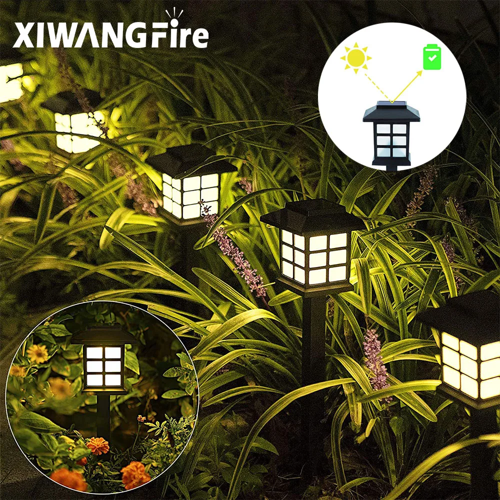 Solar LED Lamps Outdoor Lawn Grounding Lights Courtyard Automatic Sensing Lighting Atmosphere Light Garden Decoration Waterproof