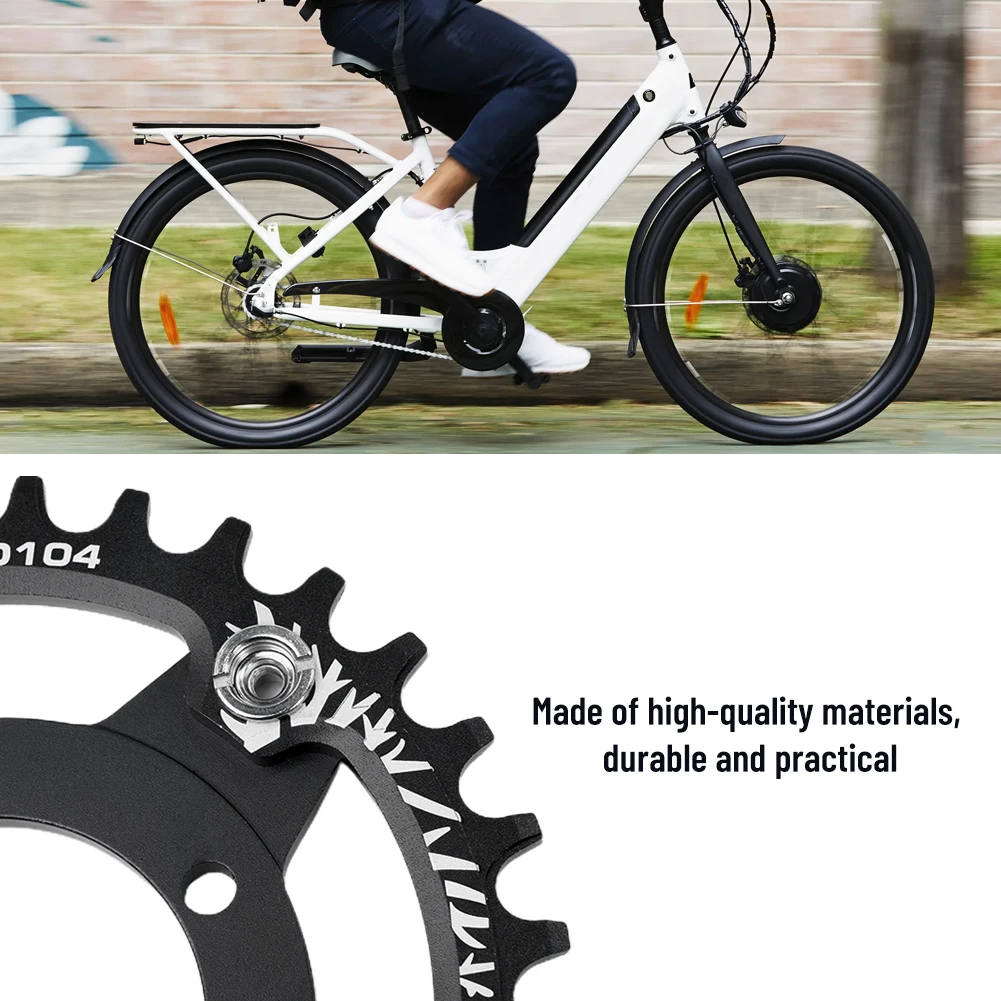 

Durable Useful Accessories Chainring Sprocket Wheel 104BCD 32T/34T/36T/38T Adapter Components Electric Bicycle